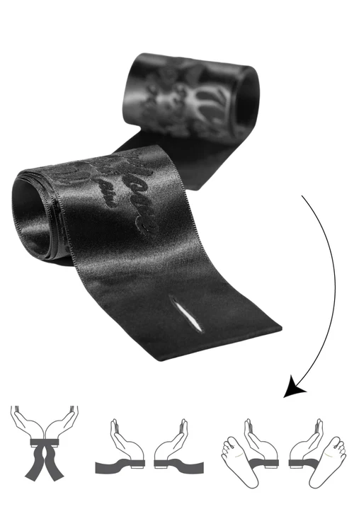 Silky Restraints With Velvet Print Silky Restraints With Velvet Print