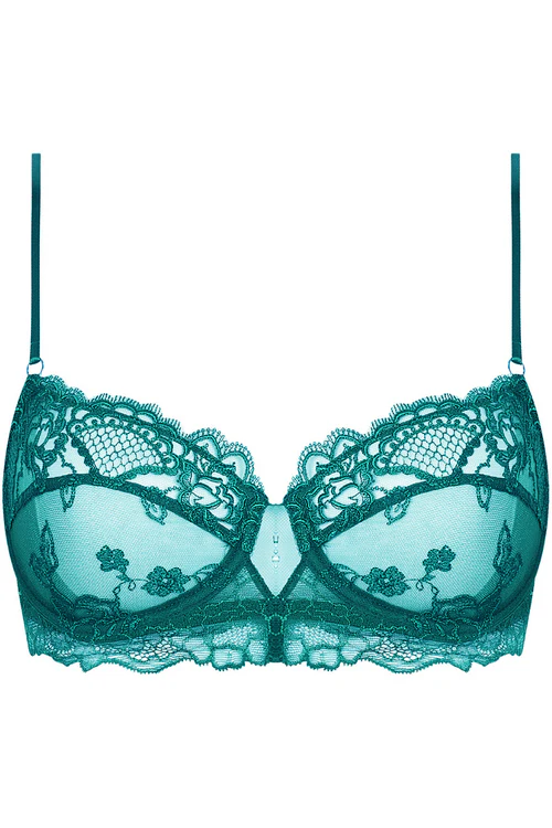 Sublime En Dentelle Half Cup Bra Princess Green Sublime En Dentelle Half Cup Bra Princess Green