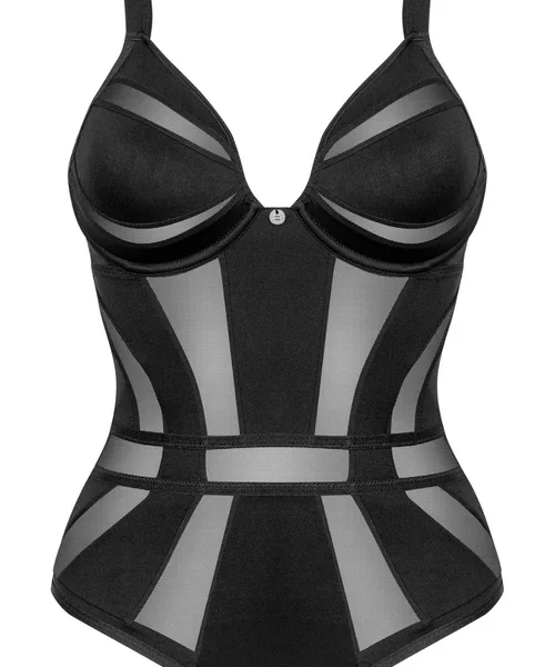 Chic Amoria Crotchless Underwired Teddy