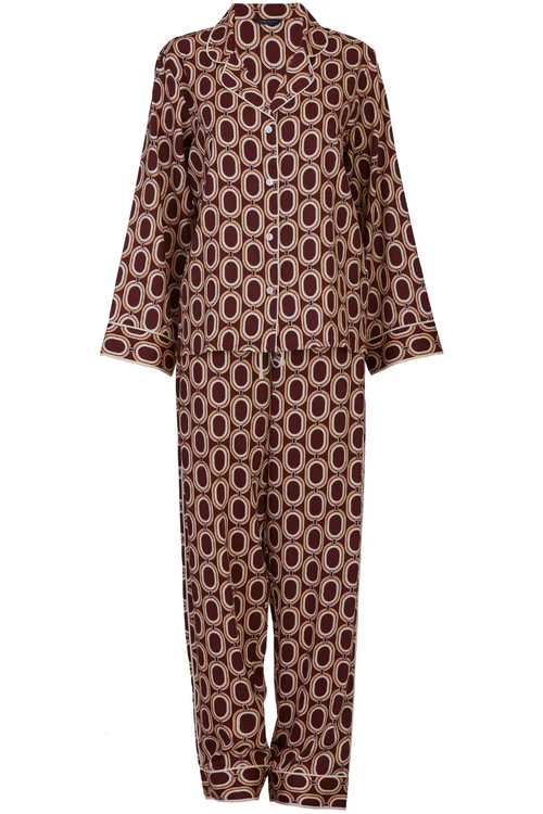 Fitzrovia Chain Print Pyjama Set Fitzrovia Chain Print Pyjama Set