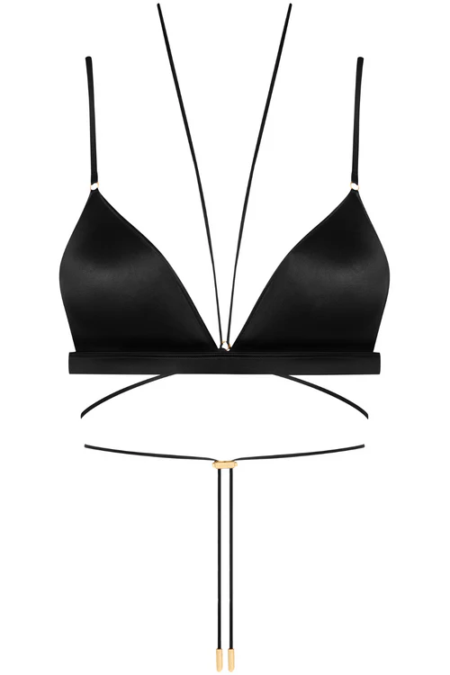 French Kiss Triangle Bra Black French Kiss Triangle Bra Black
